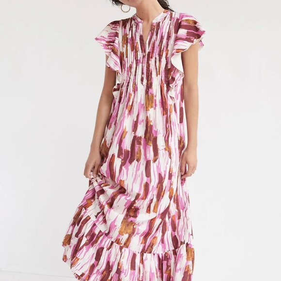 Anthropologie Maeve The Cassandra Maxi Dress Size Large - Picture 1 of 2